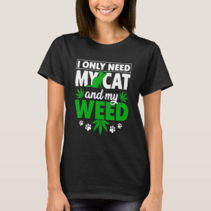 Camiseta Cat Weed Cat Dad Cat Dad Cat Mom Solo Necesita Mi