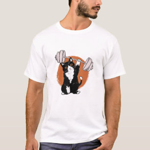 Camiseta Cat Weightlifter