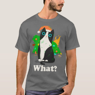 Camiseta Cat What Christmas Tree