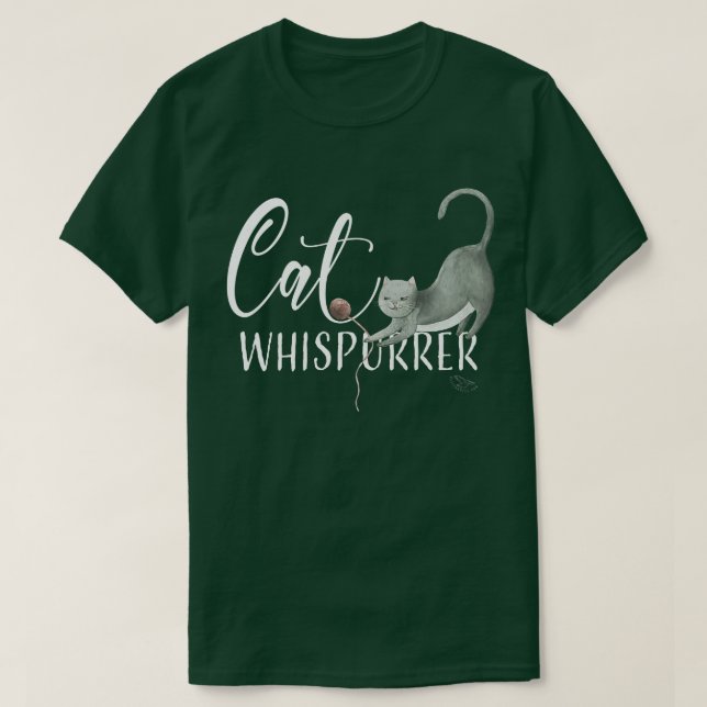 Camiseta Cat Whisperer Cute Cat LoverGift (Diseño del anverso)