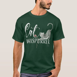 Camiseta Cat Whisperer Cute Cat LoverGift