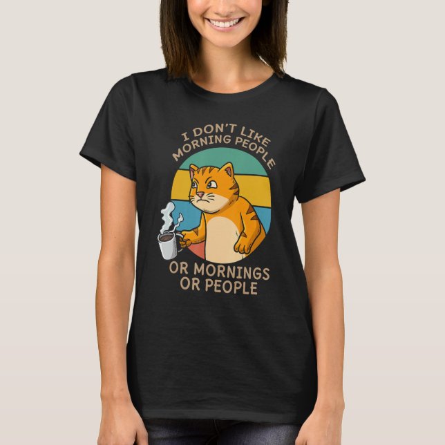 Camiseta Cat Whisperer Drinking Coffee Caffeine Drinker (Anverso)