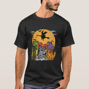 Camiseta Cat Witch Halloween Diseño Funny Kitten Kitty Love