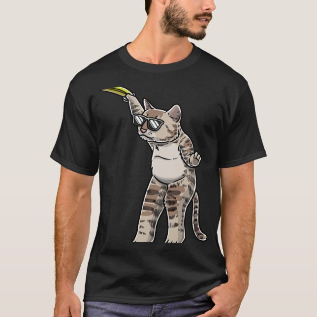 Camiseta Cat With Frisbee Disc Frisbee Player Thrower Disc  (Anverso)