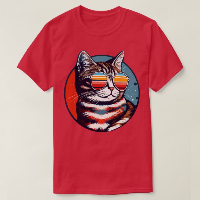 Camiseta cat With Glasses summer For all cat lovers (2) (Diseño del anverso)