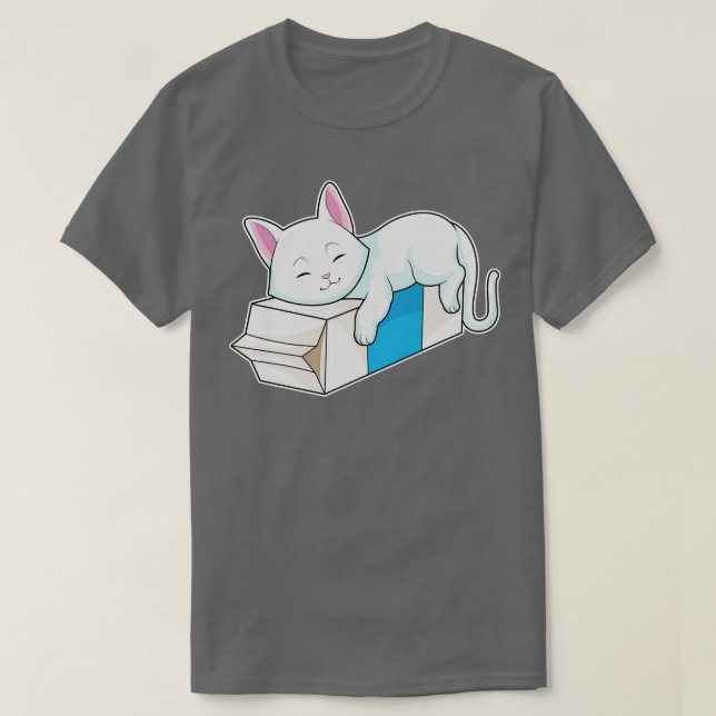 Camiseta Cat With Milk  (Diseño del anverso)