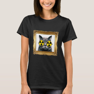 Camiseta Cat with Radioactive Warning Sunglasses   Kitten