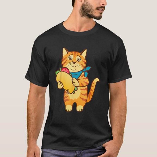 Camiseta Cat with Taco (Anverso)