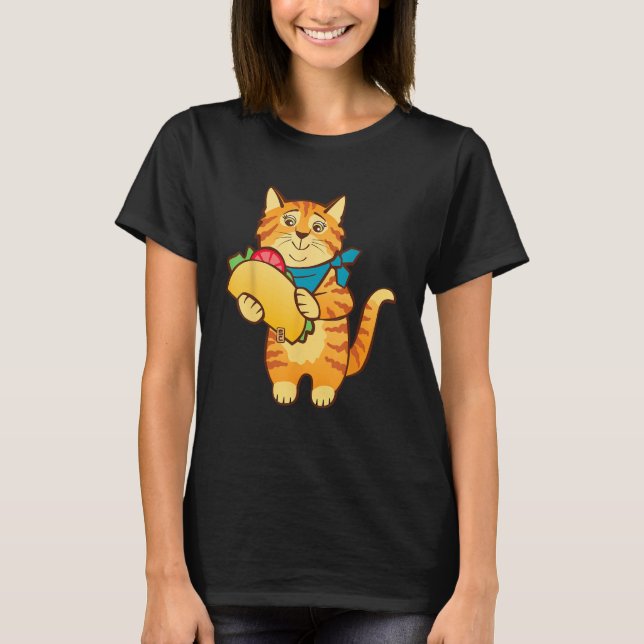 Camiseta Cat with Taco (Anverso)
