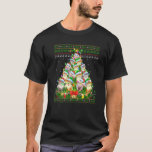 Camiseta Cat Xmas Lighting Tree Santa Cat Ugly Christmas<br><div class="desc">Cat Xmas Lighting Tree Santa Cat Ugly Christmas</div>