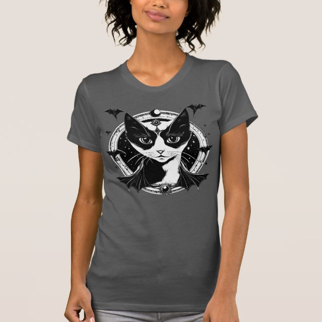 Camiseta Cat y Bats I (Anverso)