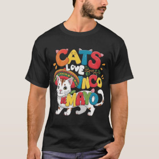 Camiseta Cat y Fiesta Cinco de Mayo México
