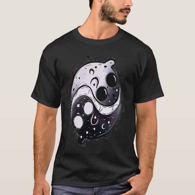 Camiseta Cat ying yang fantasea yin yang (Anverso)