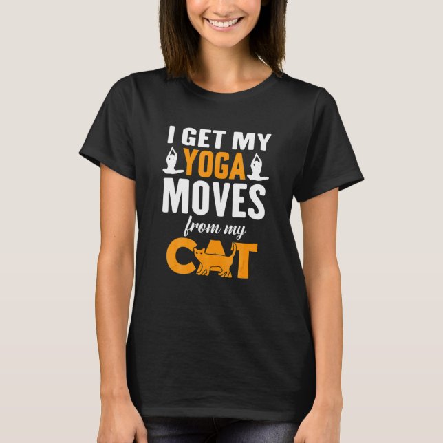 Camiseta Cat Yoga Namaste Yoga Instructor Yoga Moves From M (Anverso)