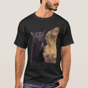Camiseta Cat Zoning Out meme popular meme de Internet CAT D