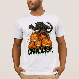 Camiseta Cataclismo de Jack-o-Lantern en el tigre negro