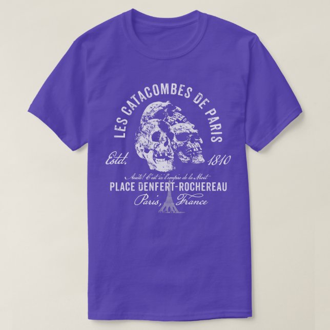 Camiseta Catacumbas de París (Diseño del anverso)
