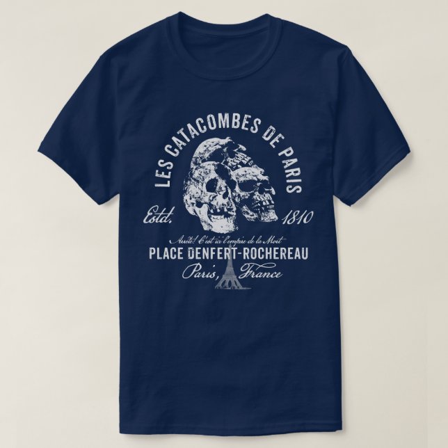 Camiseta Catacumbas de París (Diseño del anverso)