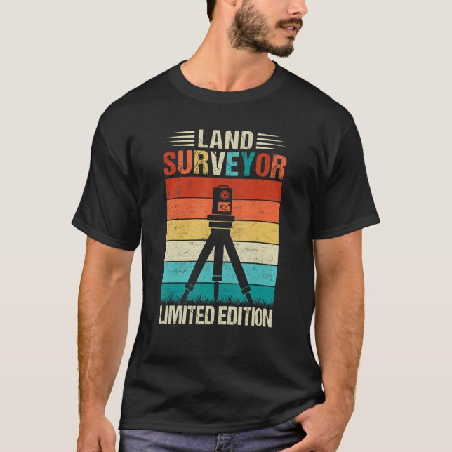 Camiseta Catadista de Land Surveyor Land Examiner a un cart (Anverso)