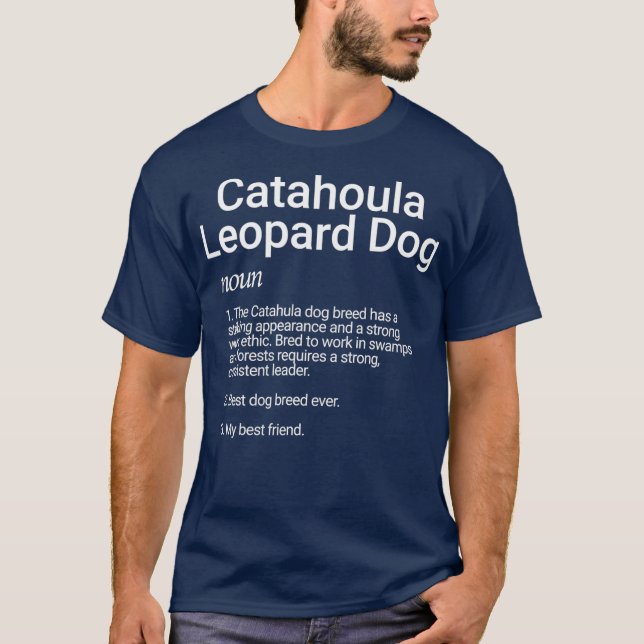 Camiseta Catahoula Leopard Dog Breed Definition Gift For (Anverso)