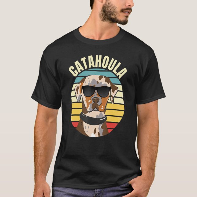 Camiseta Catahoula Leopard Dog with Sunglasses Catahoula (Anverso)