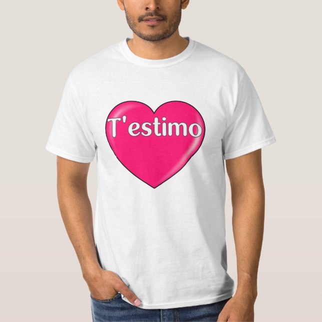 Camiseta Catalán - Te amo (Anverso)