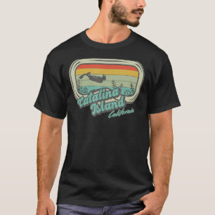 Camiseta Catalina Island California Retro Snorkeling Y Di