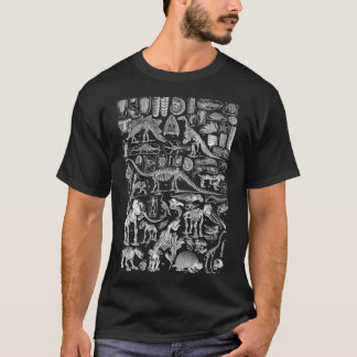 Camiseta Catálogo de ciencias de la paleontología TRex