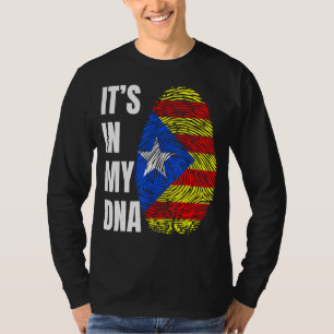 Camiseta Catalonia Marca de biométrica de huellas dactilare