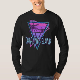Camiseta Cataluña Isla Vacacional Vaporwave Estética