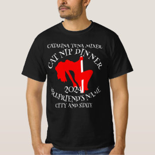 Camiseta Cataluña Mezcladora de atún Cat Nip Fiesta de cena
