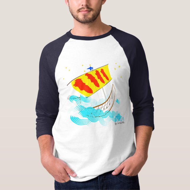 Camiseta Catalunya pau i Llibertat, Cataluña (Anverso)
