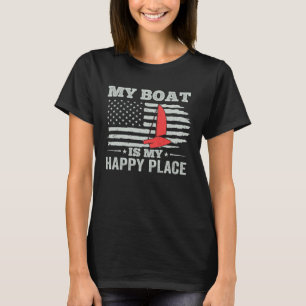 Camiseta Catamarán Dos Cascos Vela Bandera Americana Catama