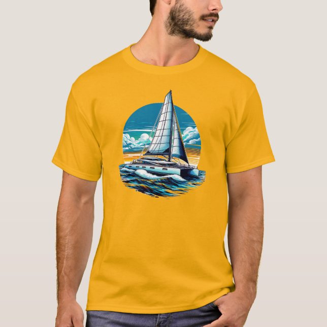 Camiseta Catamaran Sailboat (Anverso)