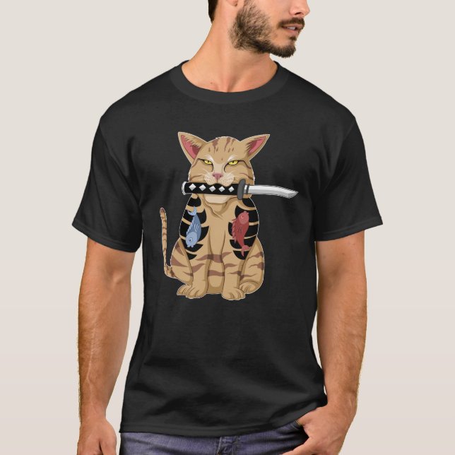 Camiseta catana cat yakuza (Anverso)