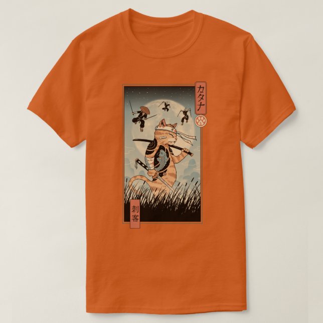 Camiseta Catana la última pelea Ukiyoe (Diseño del anverso)
