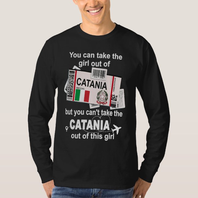 Camiseta Catania Boarding Pass  Catania Girl  Catania (Anverso)