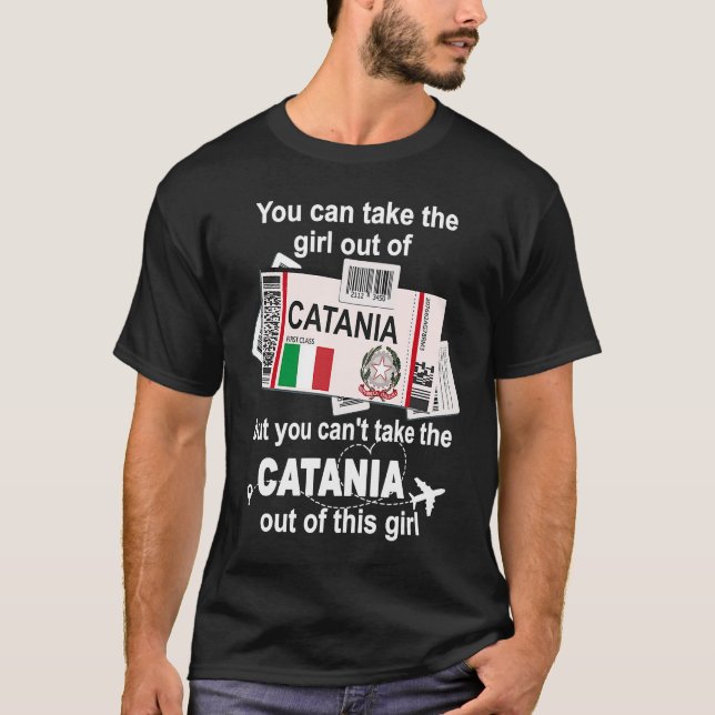 Camiseta Catania Boarding Pass  Catania Girl  Catania (Anverso)