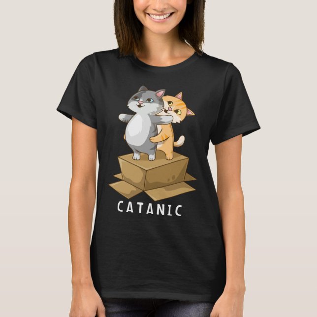 Camiseta CATANIC  Cat Kitten  Parody Cruise Ship Vacation (Anverso)