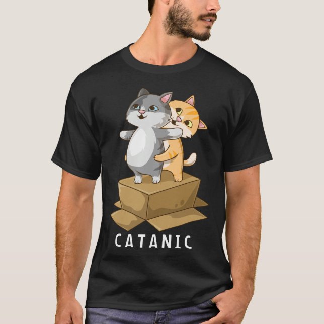 Camiseta CATANIC  Cat Kitten  Parody Cruise Ship Vacation (Anverso)