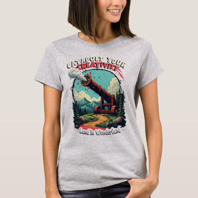 Camiseta Catapulta tu creatividad Quirky Inspirador (Anverso)