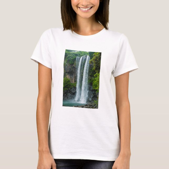 Camiseta Catarata de Jeongbang, Corea del Sur (Anverso)