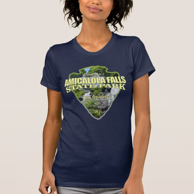 Camiseta Cataratas de Amicalola (punta de flecha) (Anverso)