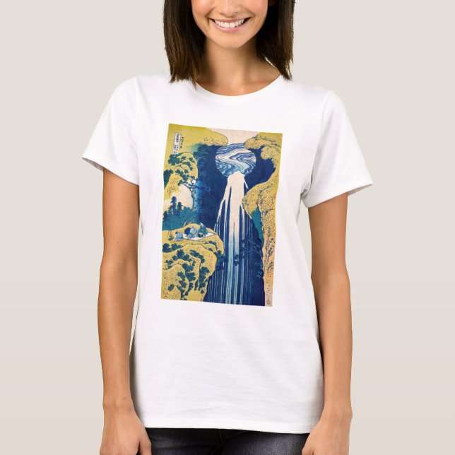 Camiseta Cataratas de Katsushika Hokusai - Amida (Anverso)