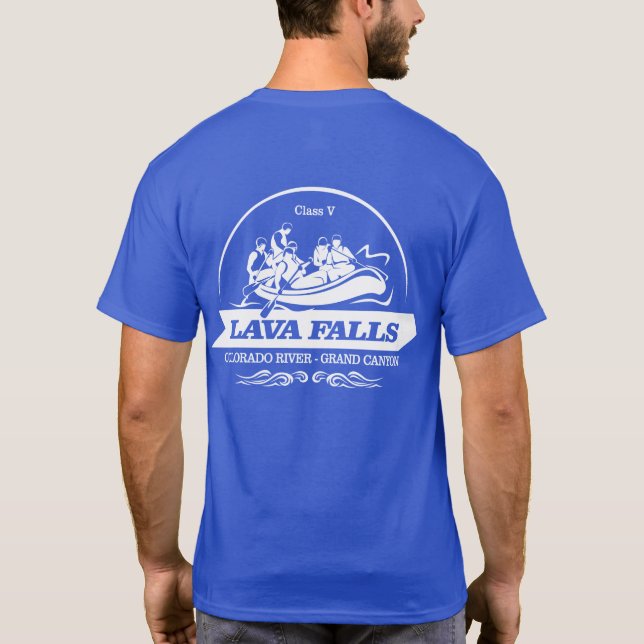 Camiseta Cataratas de lava (rafting 2) (Reverso)