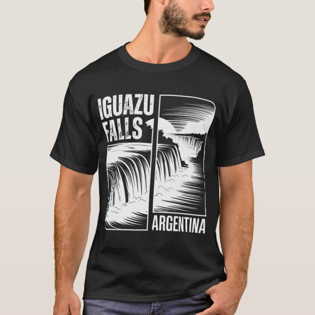 Camiseta Cataratas del Iguazú: Iguazú cae Argentina (Anverso)