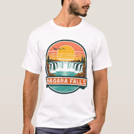 Camiseta cataratas del niagara diseño retro canadá 