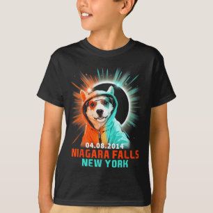 Camiseta Cataratas del Niágara eclipse solar total de Nueva