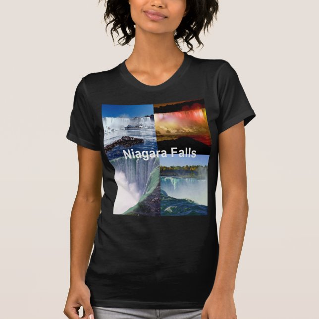 Camiseta Cataratas del Niágara Vistas Fotográficas de Nueva (Anverso)