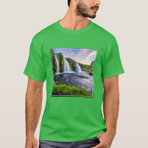 Camiseta Cataratas Kirkjufellsfoss, Islandia